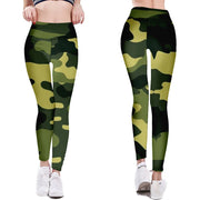 Summer Camouflage Print Pants Sexy Gym Leggings Women Fashion Streetwear Y2k Pants Stretch Push Up Trousers Women Clothing