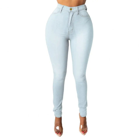 Skinny Jeans High Waist Women's Skinny Fit Denim Jeans with Zipper Fly Pockets Streetwear Fashion for A Stylish Look Denim