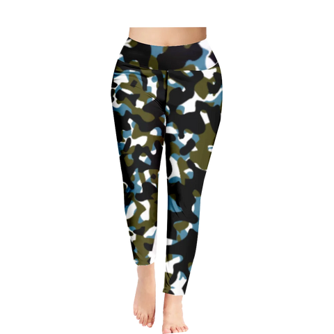 Summer Camouflage Print Pants Sexy Gym Leggings Women Fashion Streetwear Y2k Pants Stretch Push Up Trousers Women Clothing