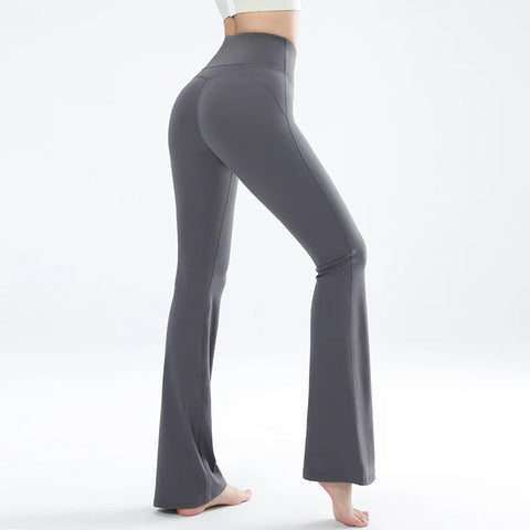 Women's leggings slim yoga pants women's high waisted wide leg pants sports bell bottoms breathable quick dry bottom