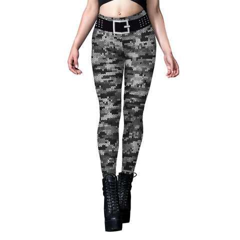 VIP FASHION Camouflage Women Leggings Elastic Fitness Trousers Outdoor Sport Workout Pants for Gym Female Sexy Slim Tights