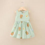 Girl Dress Cotton Summer Kids Clothes Girls Children Flower Dresses Sleeveless Princess Party Outfit Children's Clothing