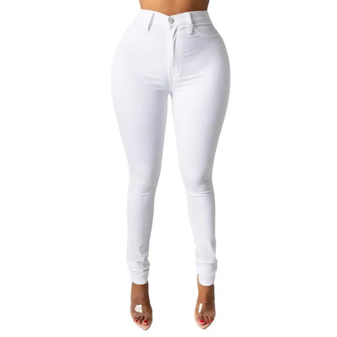 Skinny Jeans High Waist Women's Skinny Fit Denim Jeans with Zipper Fly Pockets Streetwear Fashion for A Stylish Look Denim