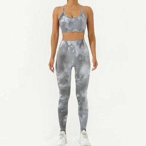 Sport Pants Woman Gym Camouflage Yoga Compression Pants Ladies Leggings Workout Sports Elasticity Yoga Clothes Suit Sportswear