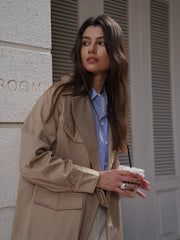 Women 2024 Fall / Winter Stylish Casual Trench Coat