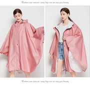 Hooded Rain Coat Cover Trench Poncho Cloak Impermeable Raincoat Backpack Women Men Waterproof Zipper Stylish Fashion Oversize