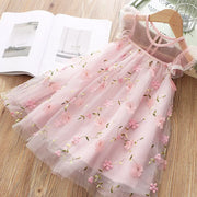 Summer New Floral Baby Girl Princess Dress, Wedding Party Children'S Clothing