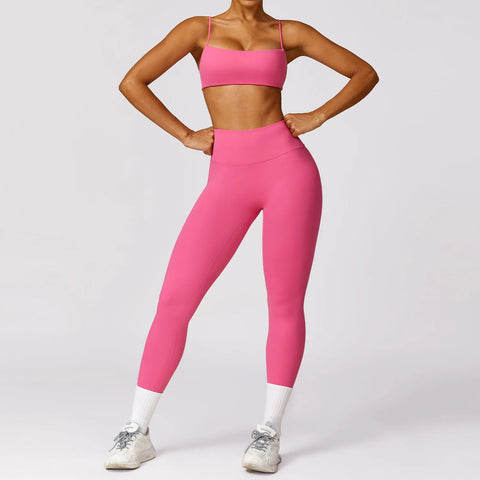 Sexy Fitness Tracksuit Women Yoga Set Workout Seamless Sportswear Gym Clothing Sports Bra Top High Waist Leggings Sport Suits