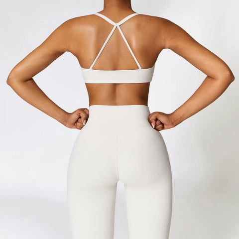 New Yoga Set 2PCS Women's Tracksuit Seamless Workout Sportswear Gym Clothing Drawstring High Waist Leggings Fitness Sports Suits