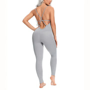 2024 New Women's Yoga Fitness Backless Overalls Bodysuit Fitness Rompers Sexy Sport Suit Leggings Jumpsuit Combinaison Gym Set