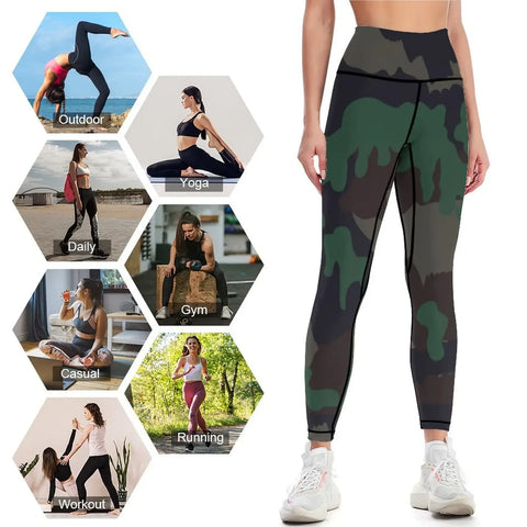 TAZ-90 (Swiss Woodland Camouflage) Leggings leggins push up woman sportswear gym push up legging joggers for Womens Leggings