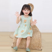 Girl Dress Cotton Summer Kids Clothes Girls Children Flower Dresses Sleeveless Princess Party Outfit Children's Clothing