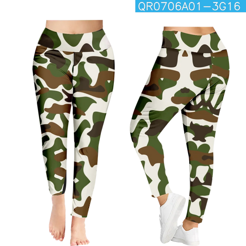 Summer Camouflage Print Pants Sexy Gym Leggings Women Fashion Streetwear Y2k Pants Stretch Push Up Trousers Women Clothing