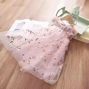 Summer New Floral Baby Girl Princess Dress, Wedding Party Children'S Clothing