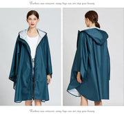 Hooded Rain Coat Cover Trench Poncho Cloak Impermeable Raincoat Backpack Women Men Waterproof Zipper Stylish Fashion Oversize