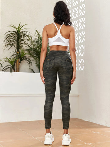 2024 Pockets Camouflage Gym Leggings Women High Waist Fitness Sport  Leggings Of Women Running Outdoors Compression Fashion Pant